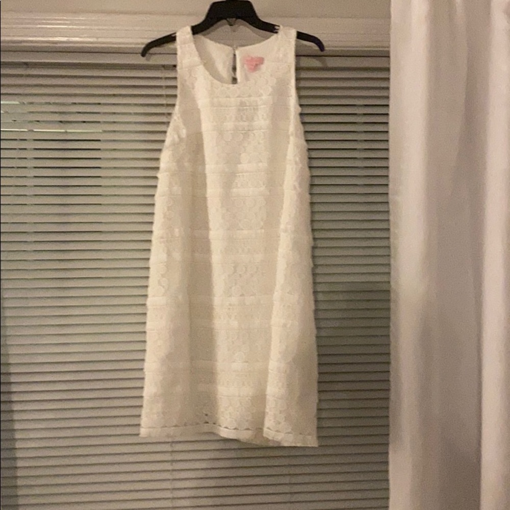 Lilly Pulitzer eyelet and fringe dress